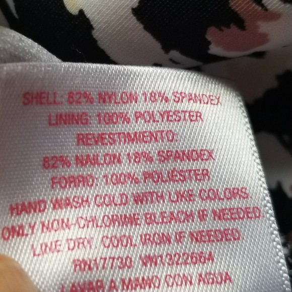 Isabel Maternity Medium One Piece Swim Suit Black Brown Halter Tie Built in Bra - Picture 7 of 9